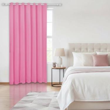 Imagem de Cortina Folha Única Microfibra 1,50m x 2,20m Ideal para Porta Janela D