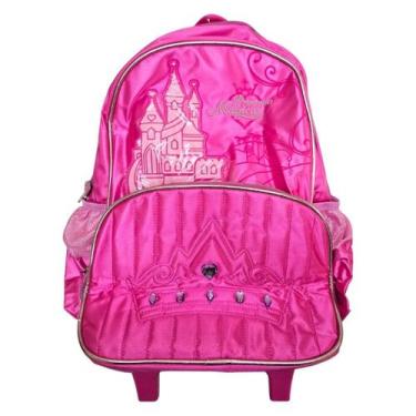 Imagem de Mochila De Rodinhas Castelo Das Princesas Rosa Clio Com Luz - Clio Sty