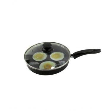 Imagem de Frigideira 3 Ovos Teflon C/ Tampa Vidro 1,5 Lts Un