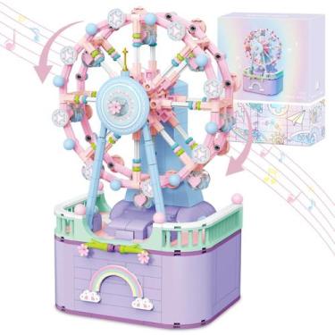 Imagem de Caixa de música Building Block Ferris Wheel R HOME STORE 710 unidades