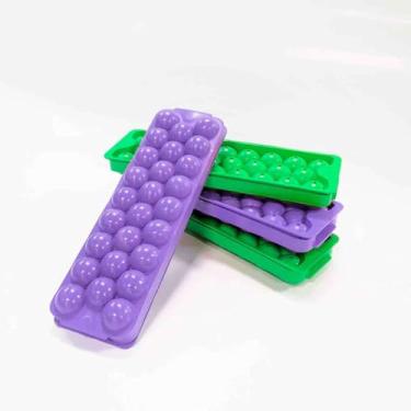 Imagem de Forma Gelo, Forma de Gelo de Silicone, Kit 4 Formas de Gelo Tipo Bolinha, Adequado para Fazer Bola de Gelo, Forminha