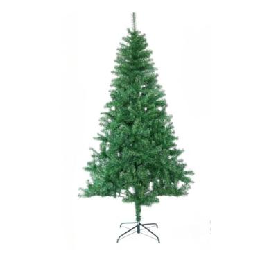 Imagem de Árvore de Natal Completa Decorada Pinheiro de Natal 1,50m 1,80m 2,10m - 600 Galhos Cheia Premium Verde - Decoração Natalina para Casa(150cm 300Galhos - Pé Ferro)