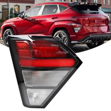 Imagem de YEQSHNG Luz traseira tipo LED com conjunto de seta de halogênio compatível com Hyundai Kona SE/SEL/N-Line 2024-2025 Lâmpada traseira traseira esquerda lado do motorista 92405-BE020