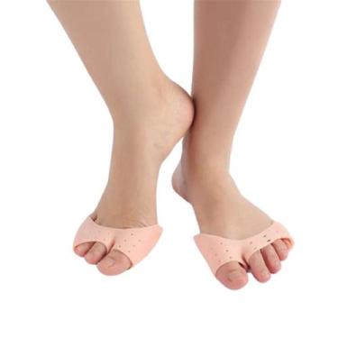 Imagem de Par Protetor Silicone Palmilha 5 Dedos - Topmixshop, Rosa, Silicone