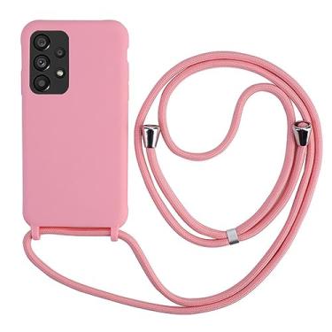 Imagem de Capa de cordão para Samsung Galaxy A54 A14 A13 A33 A53 A73 A12 A52 A32 A51 A71 S23 S22 S21 Plus Note 20 Ultra S20 FE Soft Cover, rosa, para Samsung S23Ultra