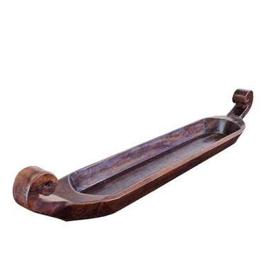 Imagem de Centro de Mesa Canoa Escura em Madeira Reciclada 1,70mx0,30m