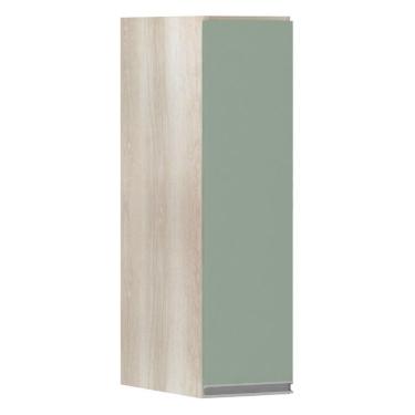Imagem de Armário Luciane 20cm 1 Porta Lis Legno Crema C/Verde Jade