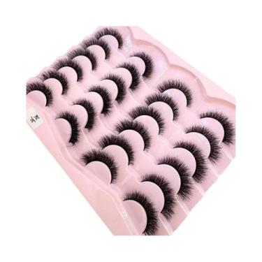 Imagem de Cílios Postiços 3D Volumosos E Fluffy, 12 Pares De Cílios De Visón Nat