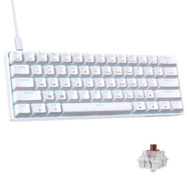 Imagem de Teclado mecânico para jogos DIERYA DK61SE 60% com luz de fundo LED