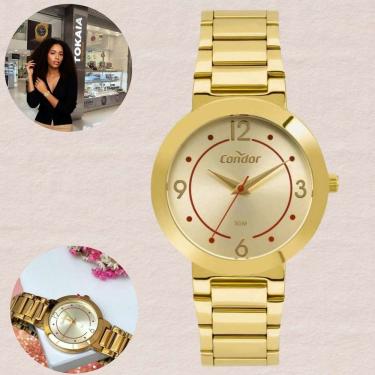 Imagem de Relógio Condor Feminino Analogico Dourado COPC21AEDC/4D