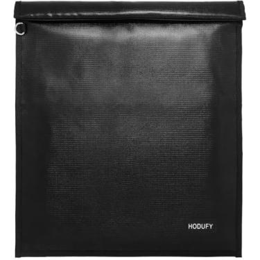 Imagem de Bolsa Faraday para laptops (20 x 15 polegadas), gaiola Faraday, bolsas Faraday para telefones e chaveiros, bolsa à prova de fogo e à prova de água, bolsa antirroubo, bloqueador de capas antihackers (preto)