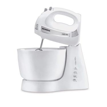 Imagem de Batedeira 500 watts 4 velocidades branca Cake - B-50-W (110V) - Mondia