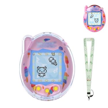 Imagem de Capa protetora para conexão Tamagotchi – Capa rígida de policarbonato transparente para animais de estimação eletrônicos Tamagotchi, impermeável, à prova de suor, lavável, à prova de choque, antiqueda