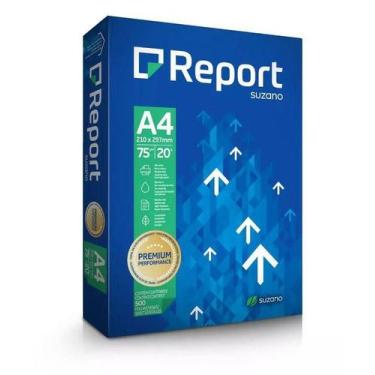 Imagem de Papel Sulfite A4 500 Folhas Report Branco 75g - Folha sulfite