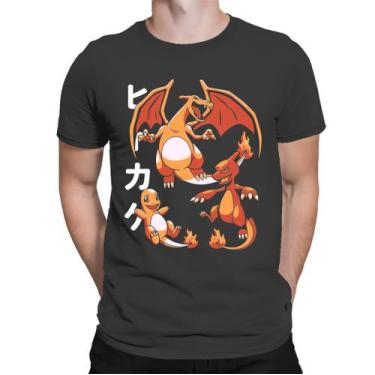 Imagem de Camiseta Unissex  Pokémon  Dragão Charizard Evoluções - Shimai, GG