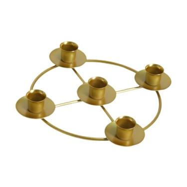 Imagem de Generic do Advento para Velas Cônicas, Castiçal de Ferro para Velas de Natal do Advento, Ouro