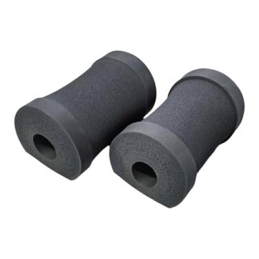 Imagem de Colaxi Apoio de pulso para flexões, acessório confortável para exercícios de Pilates, suporte estável para flexões em casa, ideal para treino no chão, Cinza