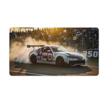 Imagem de HouLaiZhe JDM 350Z Tapetes de rato para jogos de corrida de drift para carros esportivos JDM Almofadas de mesa de carro grandes para teclado de computador de mesa 40 x 75 cm