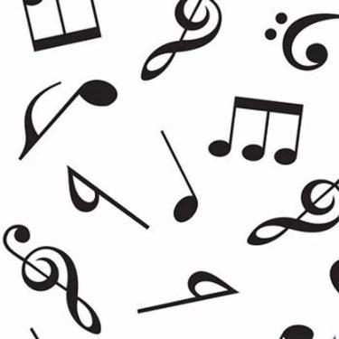 Imagem de Tnt Estampado Notas Musicais - 5 Metros