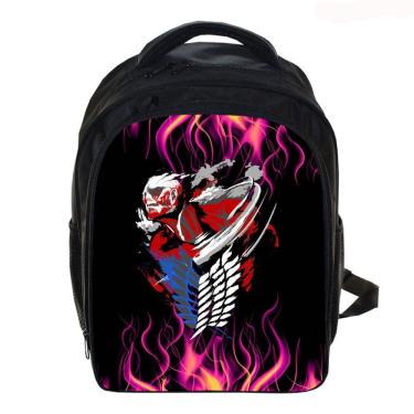 Imagem de Mochila Anime School Bag Attack on Titan para crianças