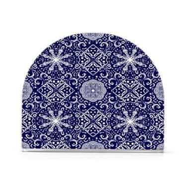 Imagem de Qilmy Lindo suporte de guardanapo acrílico de flocos de neve de Natal, porta-guardanapos para mesas cozinha restaurante decoração de casa, suporte decorativo moderno para guardanapos de coquetel de