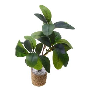 Imagem de menolana Planta artificial verde em miniatura para casa de bonecas, escala 1/6, item decorativo para casa de bonecas. Acessórios para de bonecas em escala 1:6.