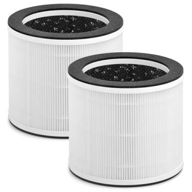Imagem de Substituição de filtro AP-T100FL compatível com filtros purificadores de ar HoMedics AP-T100FL AP-T95 | Filtro de carvão ativado HEPA verdadeiro 3 em 1 | Pacote com 2