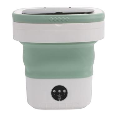 Imagem de ZJchao Máquina de Lavar Portátil Mini Motor Dobrável Sem Escova Limpeza Profunda Lavadora Compacta de Grande Capacidade 14L para Roupas íntimas Roupas de bebê Viagem Verde