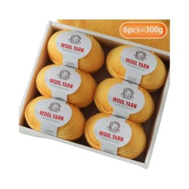 Imagem de Fio De Lã De Alpaca Médio-Fino 300g 90% Lã 10% Poliéster Para Tricô De