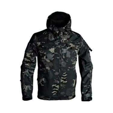 Imagem de Jaqueta Tática Masculina Impermeável E À Prova De Vento Com Capuz Para