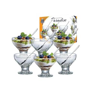 Imagem de Conjunto de Taças de Sobremesa Ruvolo New Paradise em Vidro - 12 Peças
