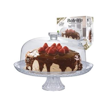 Imagem de Boleira Ruvolo Home Special em Vidro com Tampa e Pé