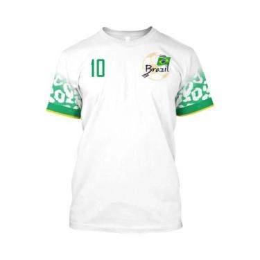Imagem de Camiseta De Manga Curta Da Seleção Brasileira Masculina 2022 Moda Espo