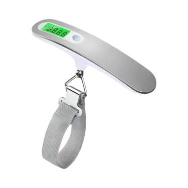 Imagem de Balança Digital Portátil Para Bagagem De 50kg 110lb Com Display LCD Fe