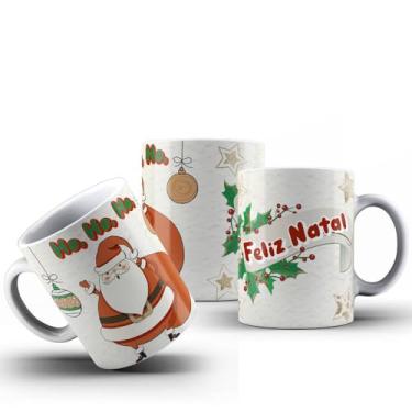 Imagem de Caneca Natal Papai Noel Diversas Estampas Porcelana 325ml (MOD07)
