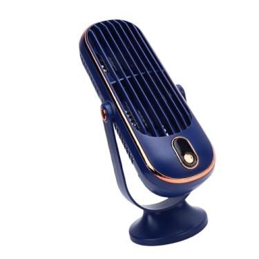 Imagem de Ventilador de Mesa 5 Velocidades Sem Escova USB Recarregável Duplo Portátil Silencioso Conforto Bateria Longa Duração para Casa Escritório Cozinha Int