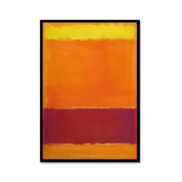 Imagem de Pôster de arte de parede vintage Mark Rothko arte moderna abstrata blocos de cores minimalistas impressão de pintura em tela sala de estar decoração de casa (SKU20,20,3x30,5 cm = (20 x 30 cm), moldura
