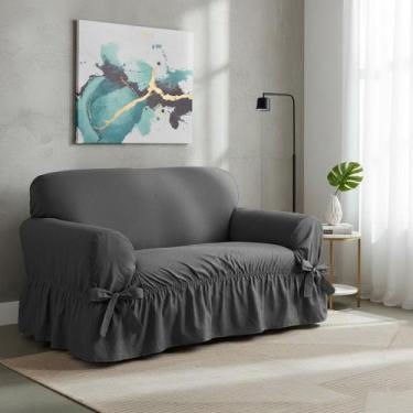 Imagem de Capa De Sofá 2 Lugares Avulso Gorgurão Maquinetado - - Campari Indústr