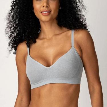 Imagem de Sutiã Sutop Sem Aro Com Bojo Lift Liz Lingerie 51710, G, Washed prata