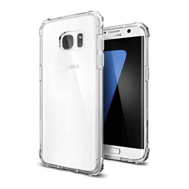 Imagem de 2X Capa Capinha Case Transparente Para Samsung Galaxy S7 E