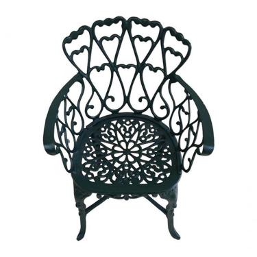 Imagem de Cadeira Poltrona Viena Jardim Piscina Alumínio área Externa Verde