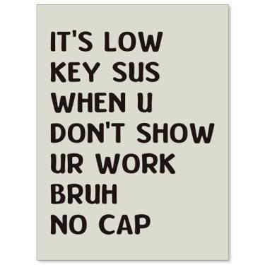 Imagem de FoxUncle Pôster engraçado para sala de aula, citações divertidas, vintage, arte de parede, modernas, minimalistas, modernas impressões em tela para sala de aula, sala de estudo, decoração de parede 30