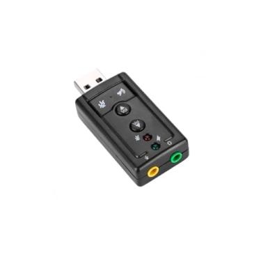 Imagem de Adaptador de Som Usb 7.1 Canal Virtual Áudio P2