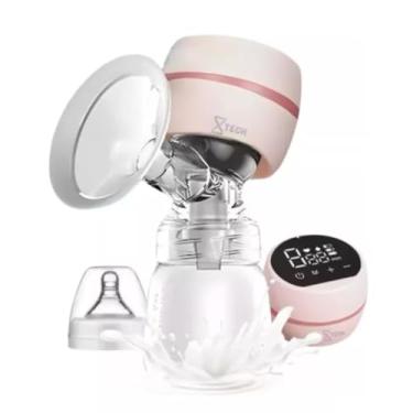 Imagem de Bomba de Tirar Leite Elétrica Portátil Integrada com Tela de LED 2 modos 9 nível de sucção baixo ruído + Protetor de Mama de Silicone de 22 mm 180 ml/Bomba de Amamentação - Premium