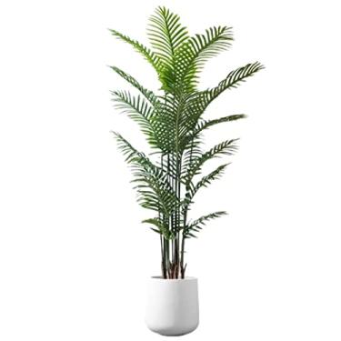 Imagem de SLGGPJBU Plantas falsas plantas artificiais plantas artificiais árvore artificial em vaso planta falsa árvore falsa para escritório sala de estar decoração de casa plantas artificiais interior ao ar