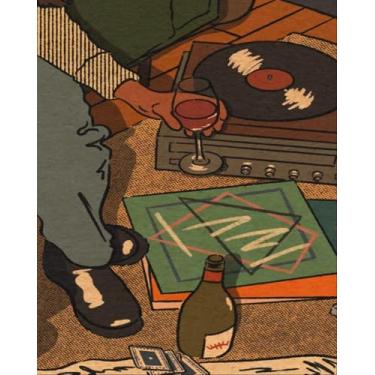 Imagem de Kit de pintura por números para adultos iniciantes, kits de pintura fácil de pintar por números em tela sem moldura, chá da tarde, faça você mesmo, pintura a óleo acrílica, kits de pintura por números