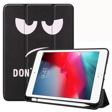 Imagem de Zrengp Capa para tablet Apple iPad mini geração 4ª geração 2015 5ª 2019, suporte fólio, leve, com suporte para caneta stylus automática hibernar/despertar para iPad mini 4/5, A1538, A1550, A2133