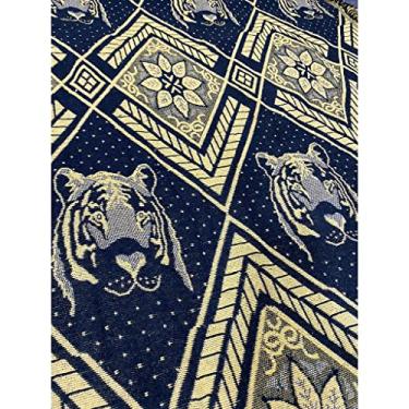 Imagem de Rede de Descanso Casal Reforçada 200kg – Tecido Macio em Algodão e Nylon para Varanda, Quintal e Área Externa (Amarela Tigre)