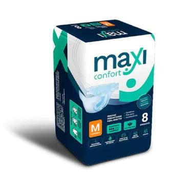 Imagem de Fralda geriatrica pacote com 08 tiras maxi confort - m