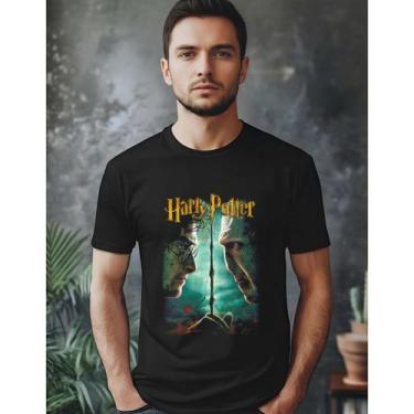 Imagem de Camiseta Filme Harry Potter Vs Voldemort 100% Algodao - NoBrand, Preto